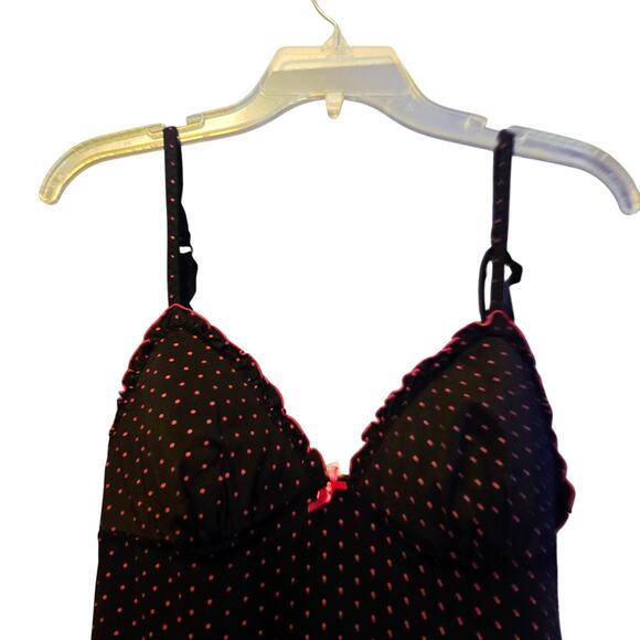 Vintage y2K Rampage polka dot baby doll chemise size medium - Picture 3 of 6